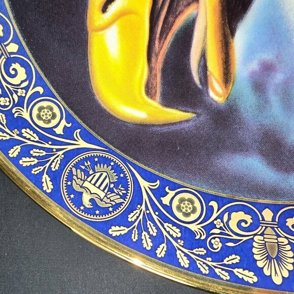 Franklin Mint Profiles of Freedom Bald Eagle Plate Limited Edition Collectors - Picture 5 of 5